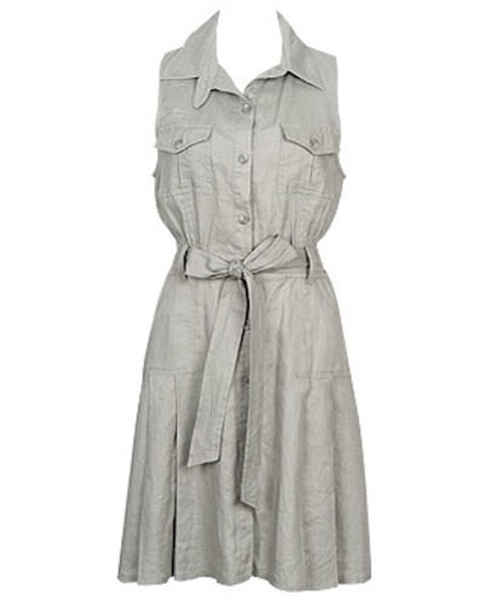 NWT FOREVER 21 LINEN LOOK SHIRT DRESS M MEDIUM SFS